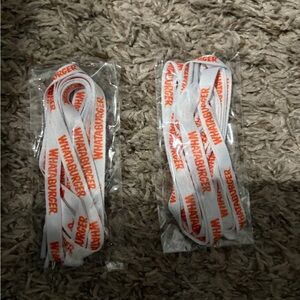 Whataburger White and Orange Shoelaces